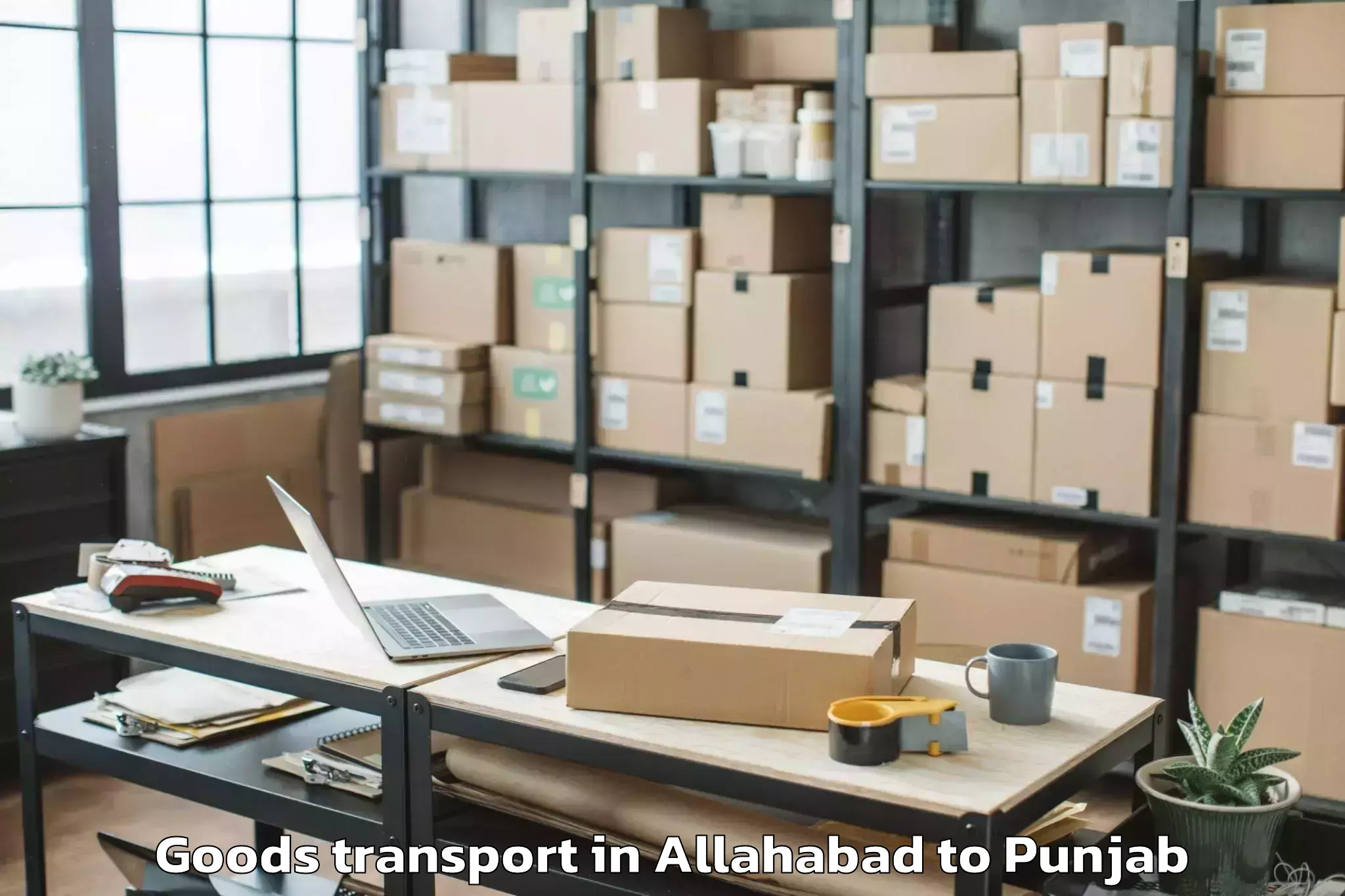 Allahabad to Ludhiana Airport Luh Goods Transport Booking